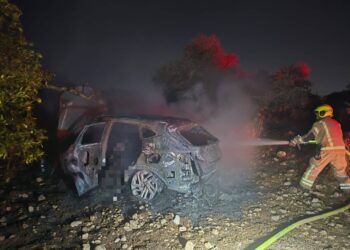 שני גברים נמצאו ללא רוח חיים ברכב שעלה באש בין כפר ברא לכפר קאסם